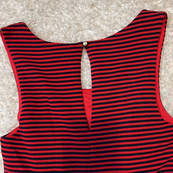 Express Red & Blue Dress Small - Picture 4 of 4